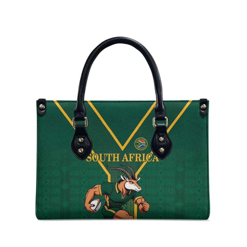 South Africa Rugby Leather Bag Go Springboks - Wonder Print Shop
