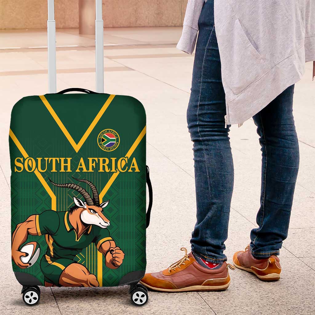 South Africa Rugby Luggage Cover Go Springboks - Wonder Print Shop