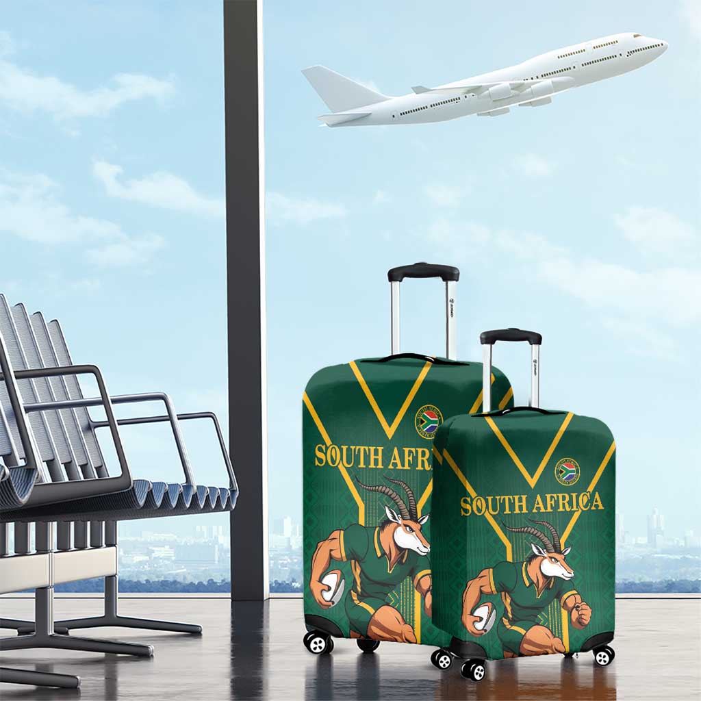 South Africa Rugby Luggage Cover Go Springboks - Wonder Print Shop