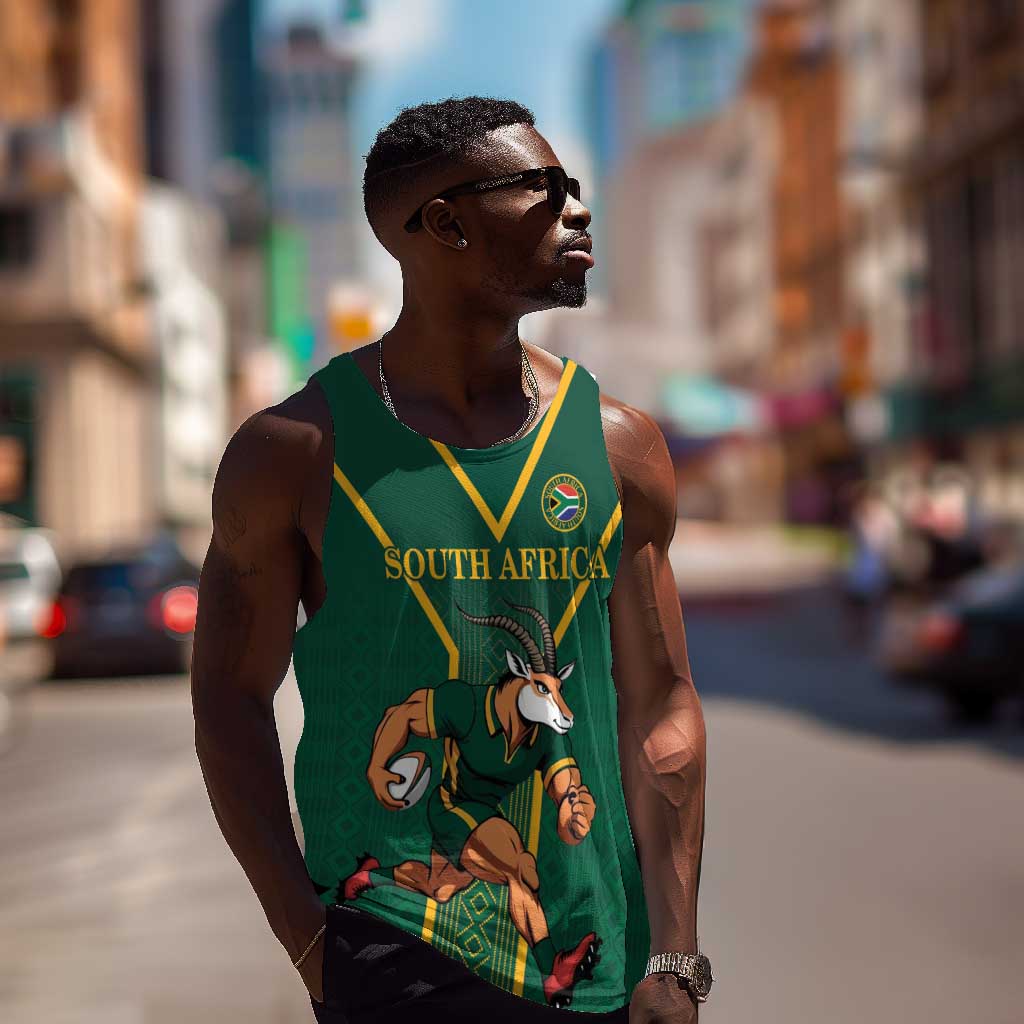 Custom South Africa Rugby Men Tank Top Go Springboks - Wonder Print Shop