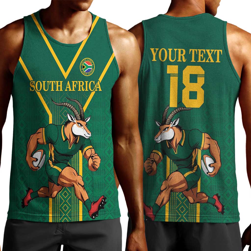 Custom South Africa Rugby Men Tank Top Go Springboks - Wonder Print Shop