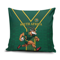 South Africa Rugby Pillow Cover Go Springboks - Wonder Print Shop