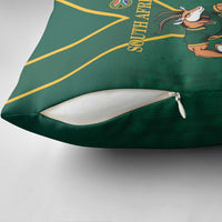 South Africa Rugby Pillow Cover Go Springboks - Wonder Print Shop