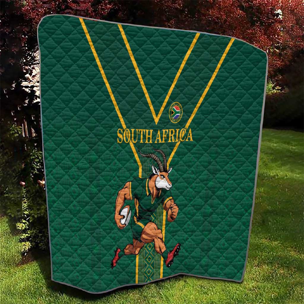 South Africa Rugby Quilt Go Springboks - Wonder Print Shop