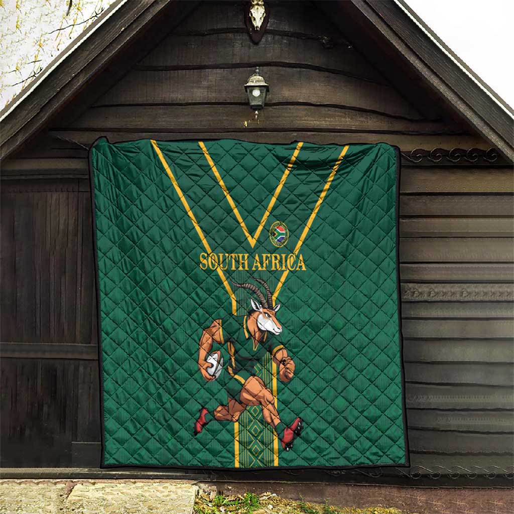 South Africa Rugby Quilt Go Springboks - Wonder Print Shop