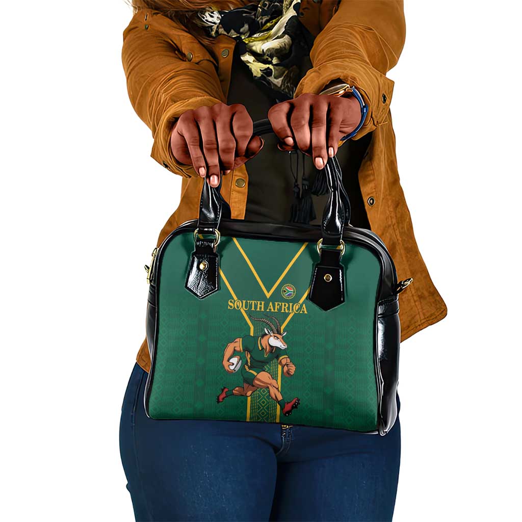 South Africa Rugby Shoulder Handbag Go Springboks - Wonder Print Shop