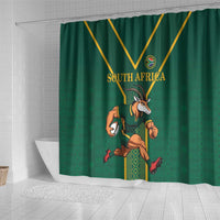 South Africa Rugby Shower Curtain Go Springboks - Wonder Print Shop