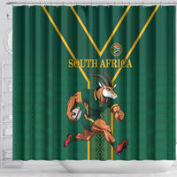 South Africa Rugby Shower Curtain Go Springboks - Wonder Print Shop