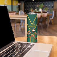 Custom South Africa Rugby Skinny Tumbler Go Springboks - Wonder Print Shop