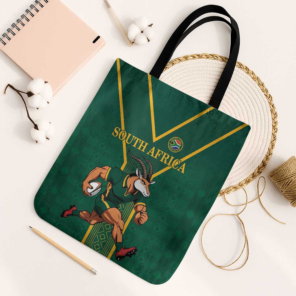 South Africa Rugby Tote Bag Go Springboks - Wonder Print Shop