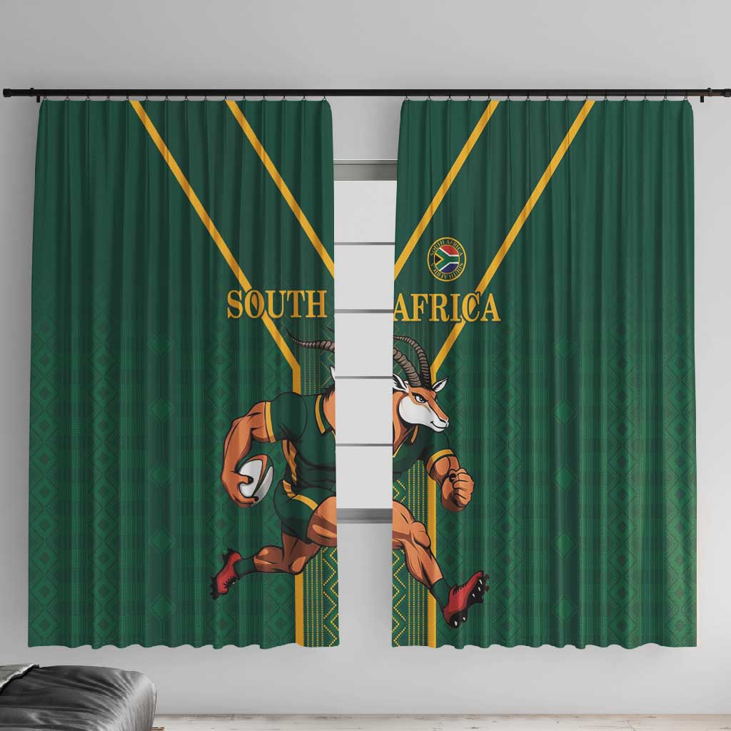 South Africa Rugby Window Curtain Go Springboks - Wonder Print Shop