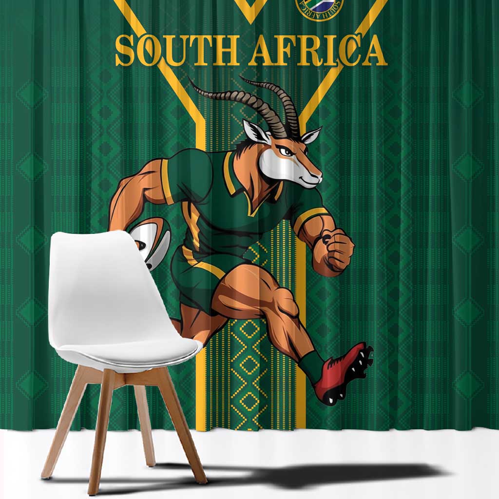 South Africa Rugby Window Curtain Go Springboks - Wonder Print Shop