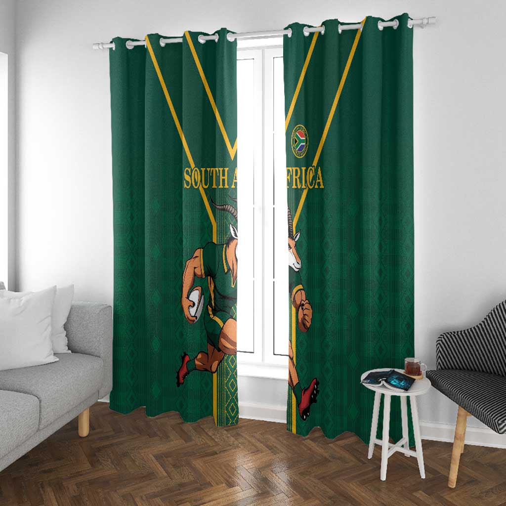 South Africa Rugby Window Curtain Go Springboks - Wonder Print Shop