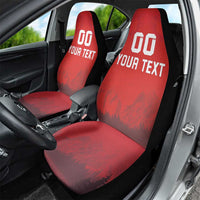 Custom Switzerland Football Car Seat Cover Red Crosses Go Champions