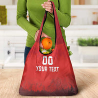 Custom Switzerland Football Grocery Bag Red Crosses Go Champions