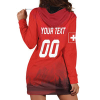 Custom Switzerland Football Hoodie Dress Red Crosses Go Champions