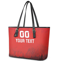 Custom Switzerland Football Leather Tote Bag Red Crosses Go Champions