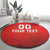 Custom Switzerland Football Round Carpet Red Crosses Go Champions