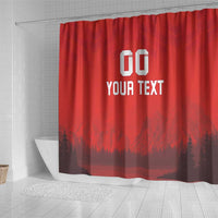 Custom Switzerland Football Shower Curtain Red Crosses Go Champions