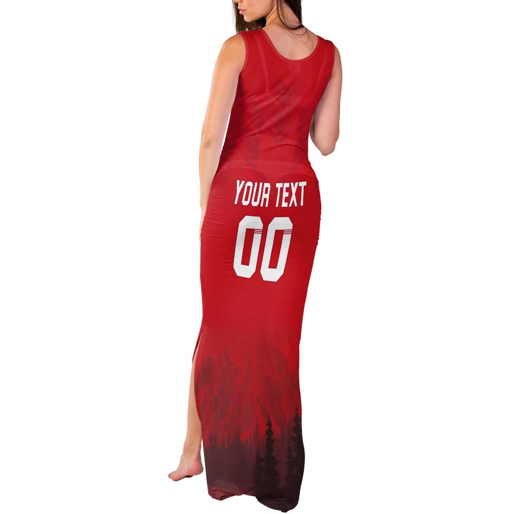 Custom Switzerland Football Tank Maxi Dress Red Crosses Go Champions