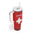 Custom Switzerland Football Tumbler With Handle Red Crosses Go Champions