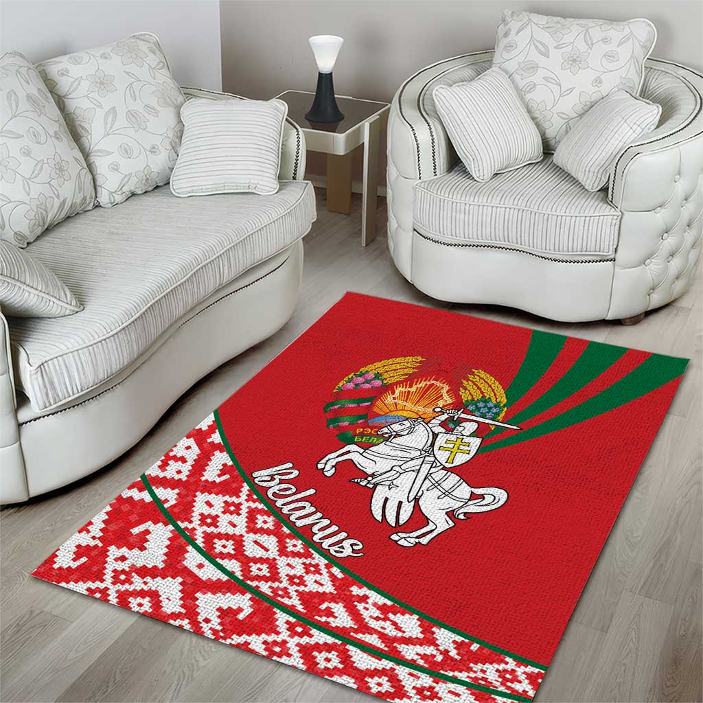 Belarus Pahonia Area Rug Belarusian Patterns