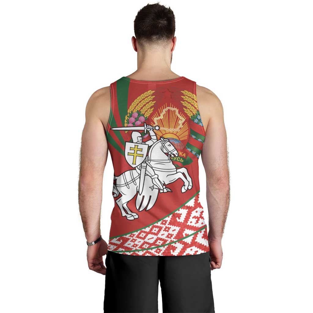 Belarus Pahonia Men Tank Top Belarusian Patterns