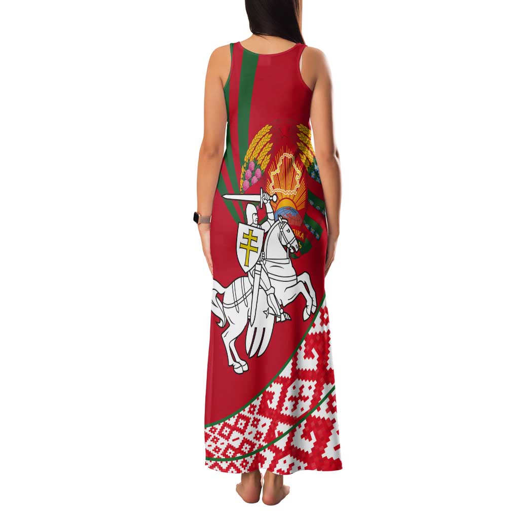 Belarus Pahonia Tank Maxi Dress Belarusian Patterns