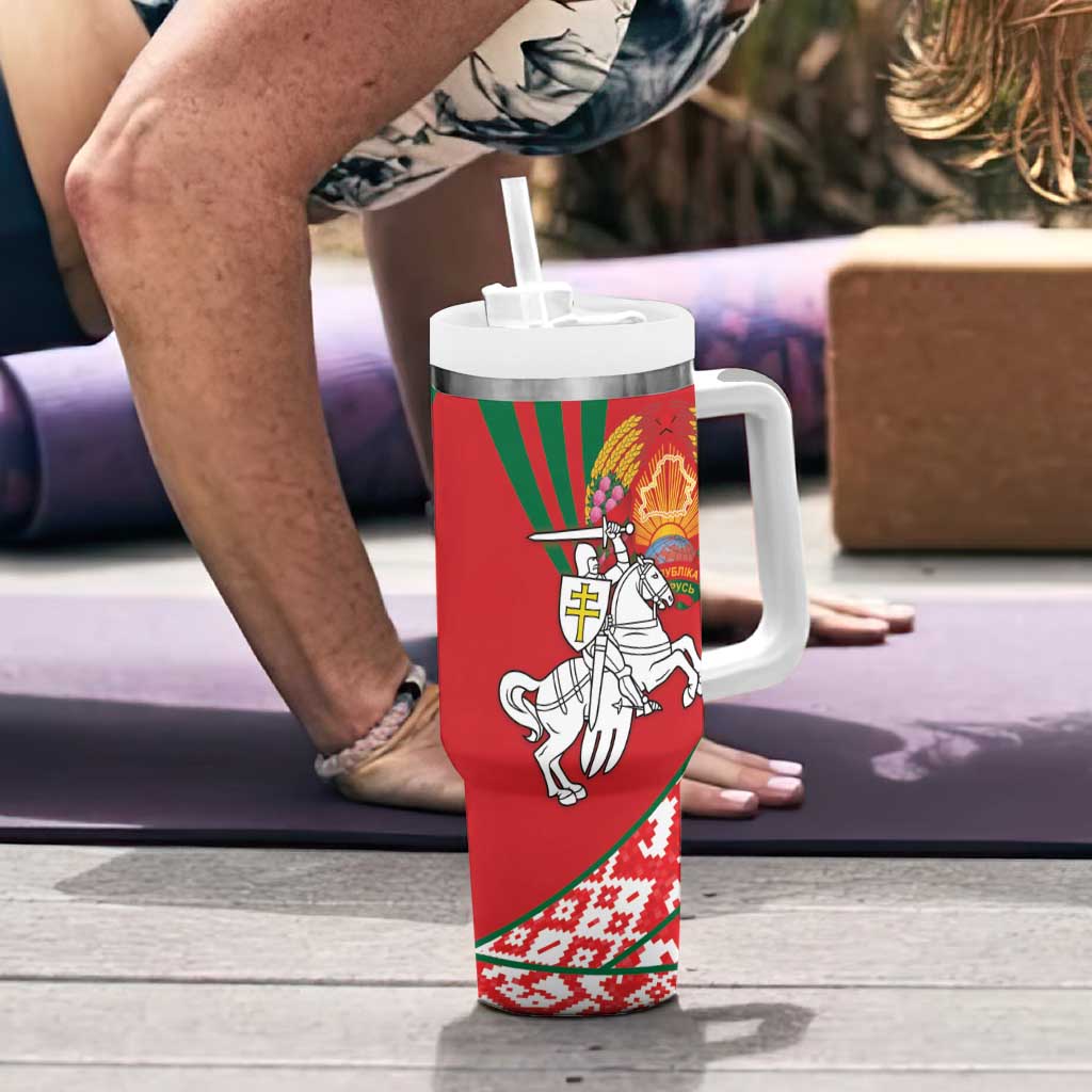 Belarus Pahonia Tumbler With Handle Belarusian Patterns