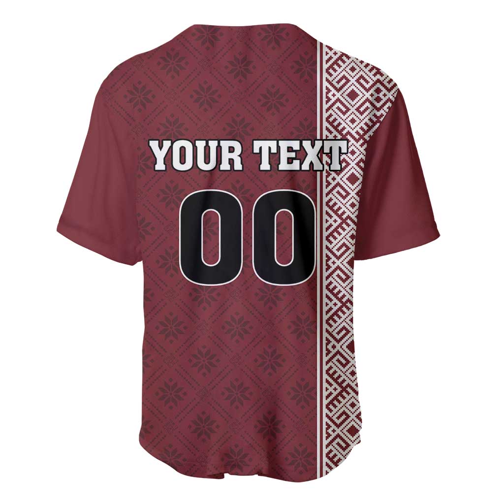 Custom Belarus Football Baseball Jersey The White Wings Red Version
