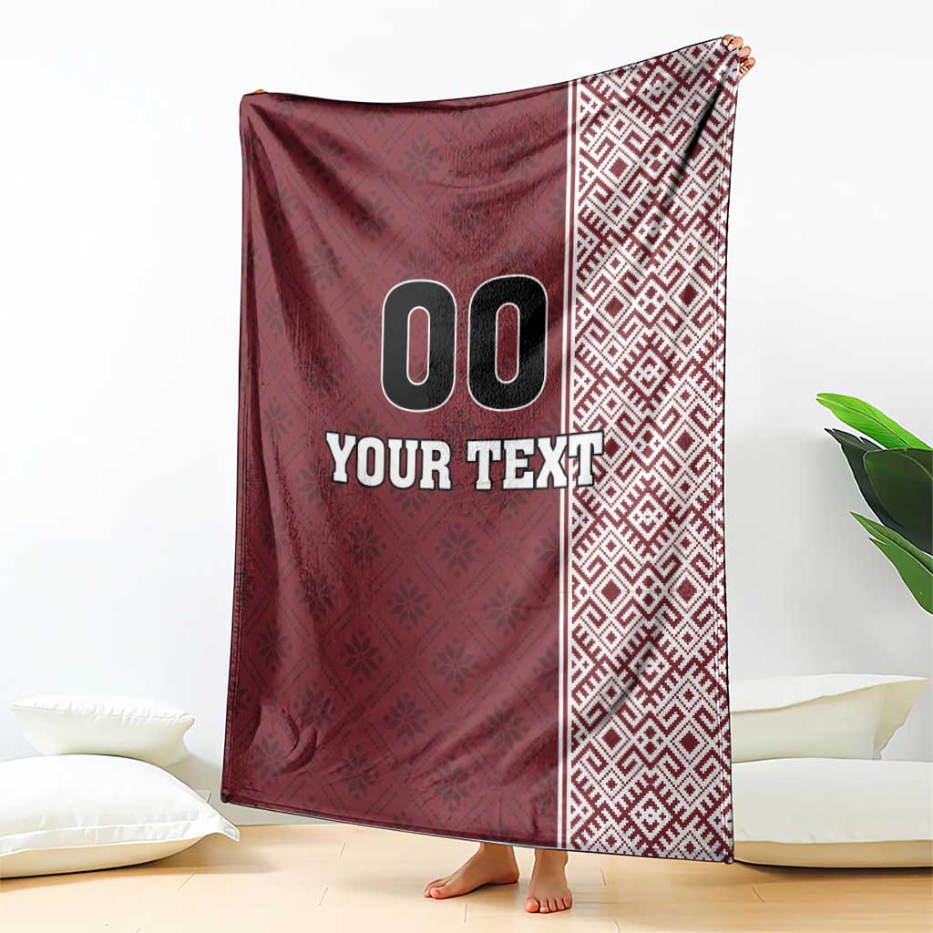 Custom Belarus Football Blanket The White Wings Red Version