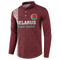 Custom Belarus Football Button Sweatshirt The White Wings Red Version