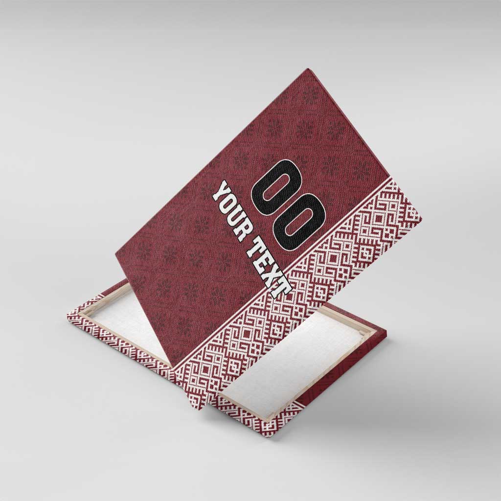 Custom Belarus Football Canvas Wall Art The White Wings Red Version