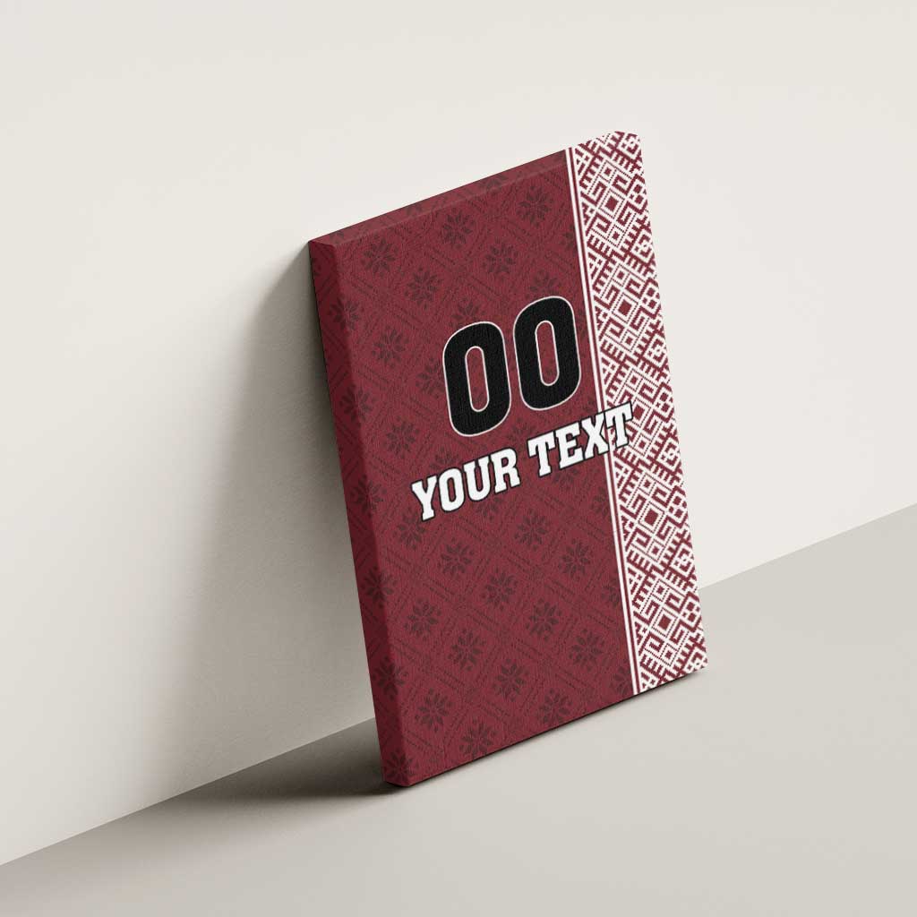 Custom Belarus Football Canvas Wall Art The White Wings Red Version