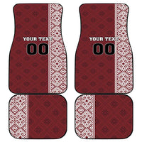 Custom Belarus Football Car Mats The White Wings Red Version