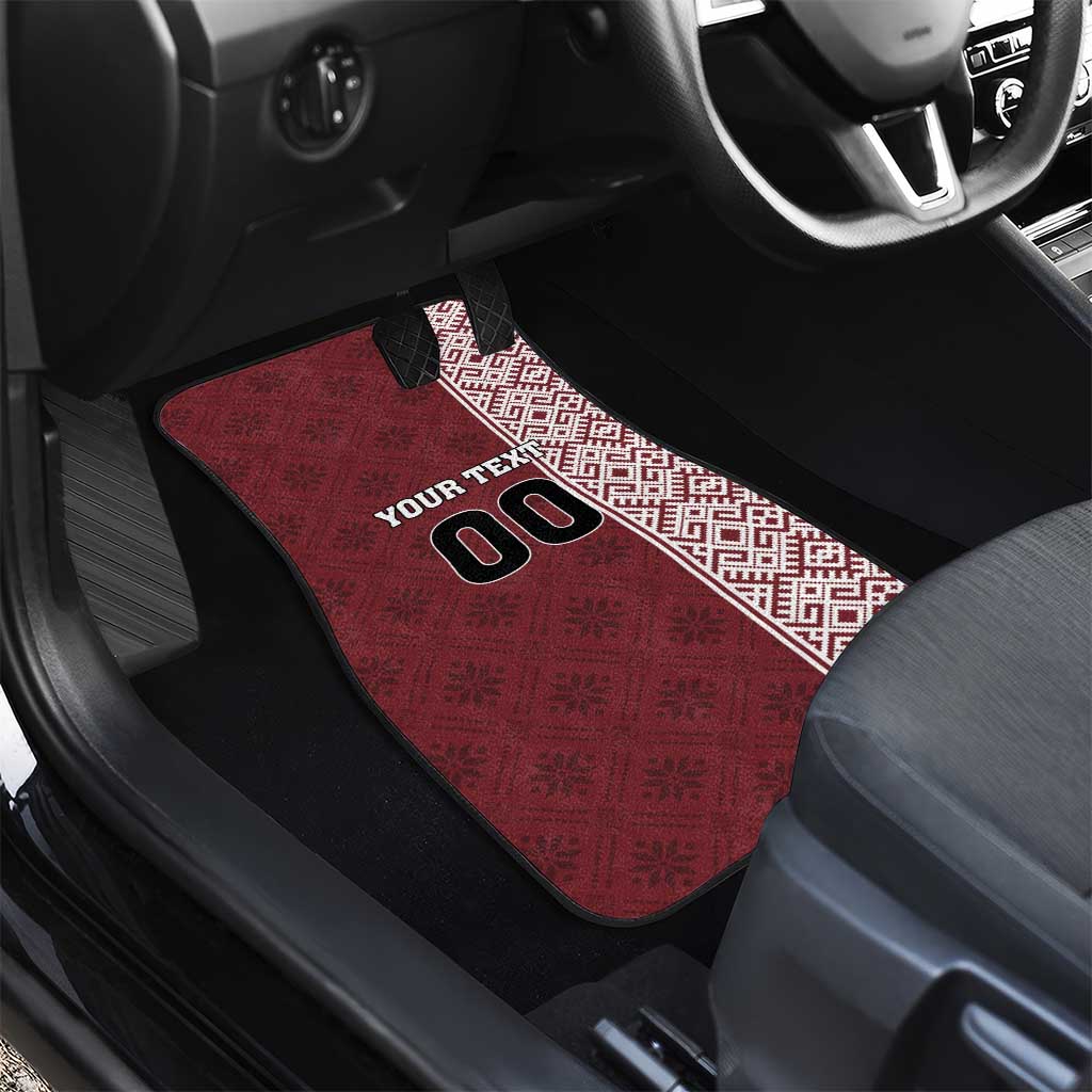 Custom Belarus Football Car Mats The White Wings Red Version