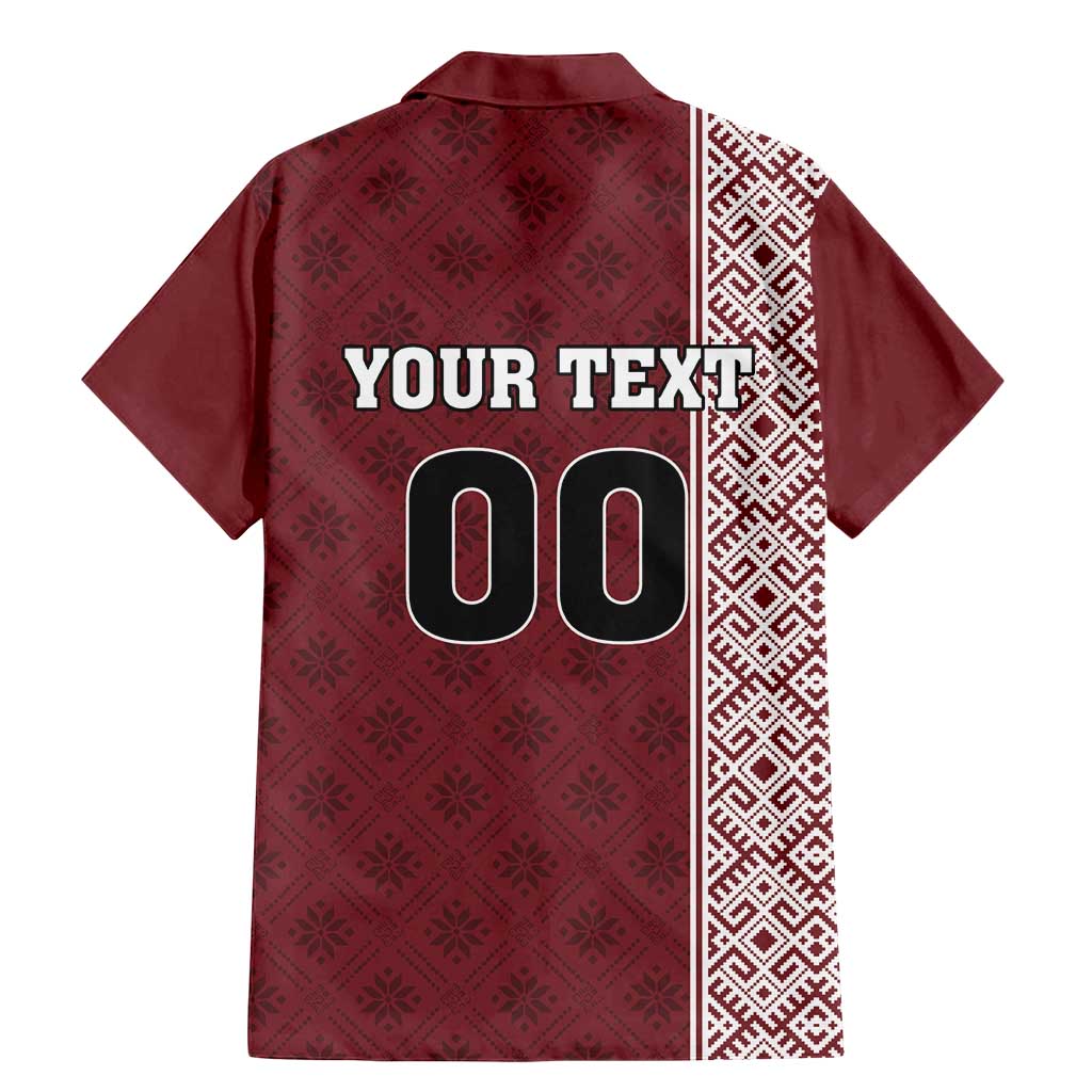 Custom Belarus Football Family Matching Mermaid Dress and Hawaiian Shirt The White Wings Red Version