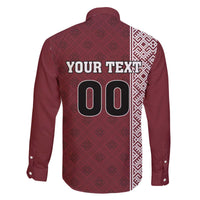 Custom Belarus Football Family Matching Off The Shoulder Long Sleeve Dress and Hawaiian Shirt The White Wings Red Version