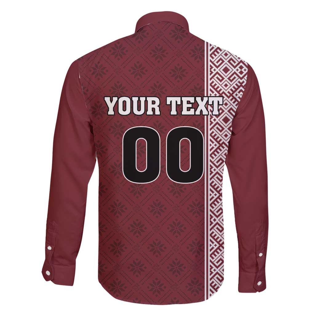 Custom Belarus Football Family Matching Puletasi and Hawaiian Shirt The White Wings Red Version