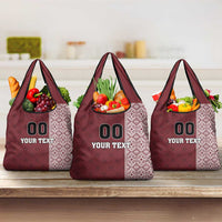 Custom Belarus Football Grocery Bag The White Wings Red Version