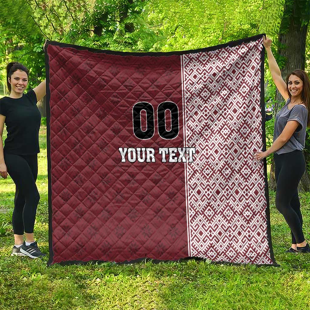 Custom Belarus Football Quilt The White Wings Red Version