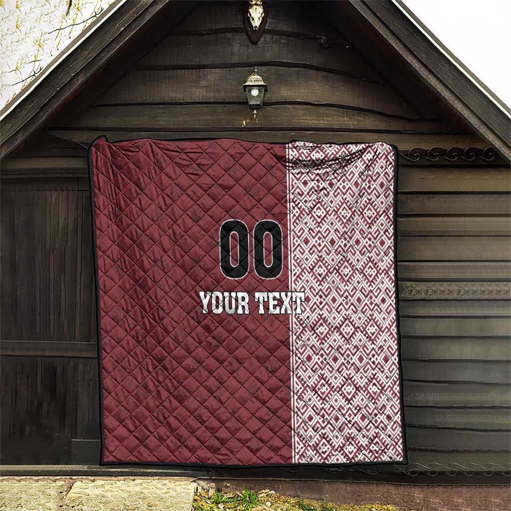 Custom Belarus Football Quilt The White Wings Red Version