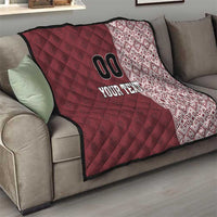 Custom Belarus Football Quilt The White Wings Red Version