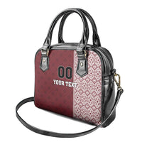 Custom Belarus Football Shoulder Handbag The White Wings Red Version