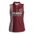 Custom Belarus Football Women Sleeveless Polo Shirt The White Wings Red Version