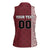 Custom Belarus Football Women Sleeveless Polo Shirt The White Wings Red Version