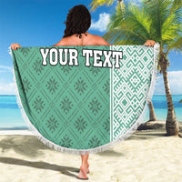 Custom Belarus Football Beach Blanket The White Wings Green Version