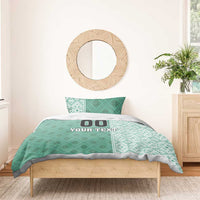 Custom Belarus Football Bedding Set The White Wings Green Version