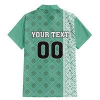 Custom Belarus Football Family Matching Mermaid Dress and Hawaiian Shirt The White Wings Green Version