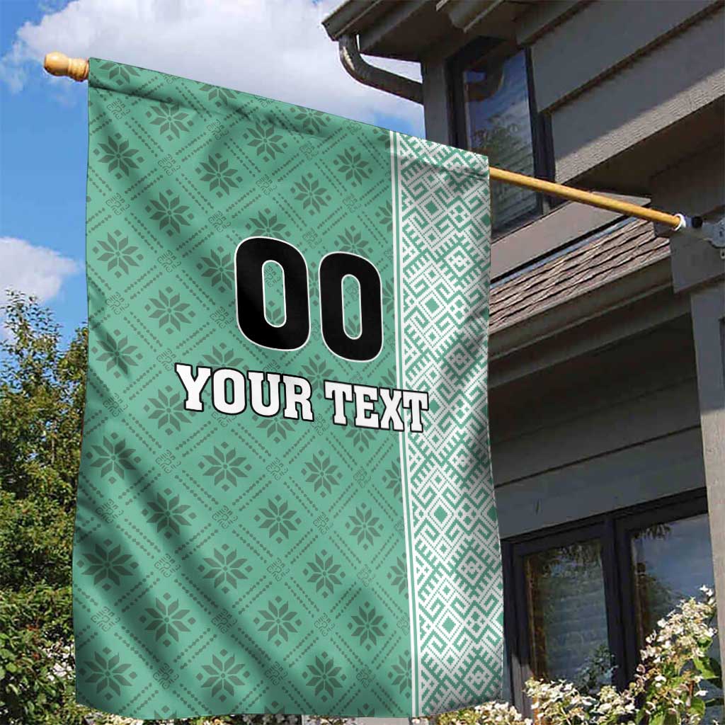 Custom Belarus Football Garden Flag The White Wings Green Version